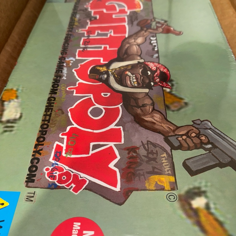 Brand new sealed ghettopoly board game. Rare and very expensive.